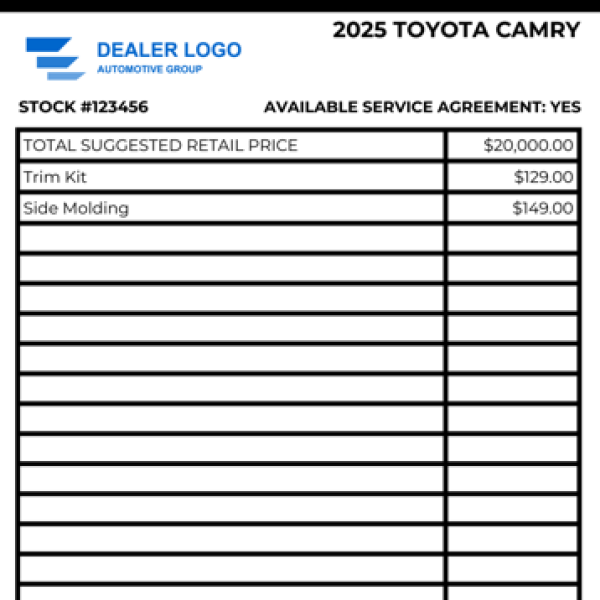 Vehicle Window Sticker preview