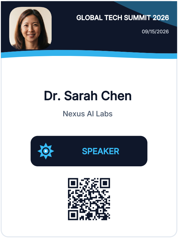 Event Badge preview page 2