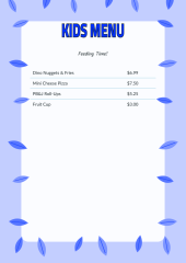 Kids' Menu & Party Mask preview